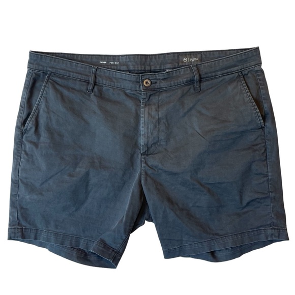 AG Adriano Goldschmied Cipher 7" Slim shorts Chino Faded black 40 Flat front Men - Picture 1 of 8